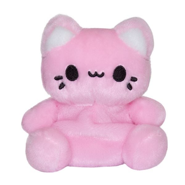 Produktbild: Aurora 44535 - Tasty Peach Strawberry Meowchi Palm Pals, rosa, Pl&uuml;schtier, ca.13 cm
