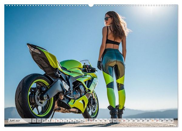 Produktbild: Schnelle Bikes und Starke Frauen (hochwertiger Premium Wandkalender 2027 DIN A2 quer), Kunstdruck in Hochglanz