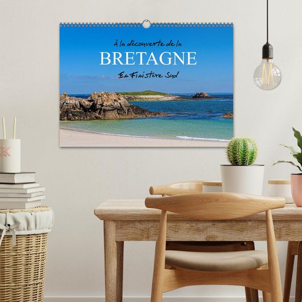Produktbild: &Agrave; la d&eacute;couverte de la Bretagne - En Finist&egrave;re Sud (Calendrier mural 2026 DIN A3 vertical), CALVENDO calendrier mensuel