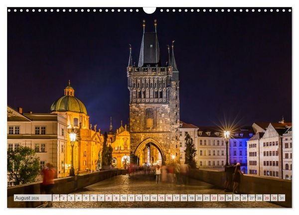 Produktbild: PRAG Impressionen bei Tag und Nacht (Wandkalender 2026 DIN A3 quer), CALVENDO Monatskalender