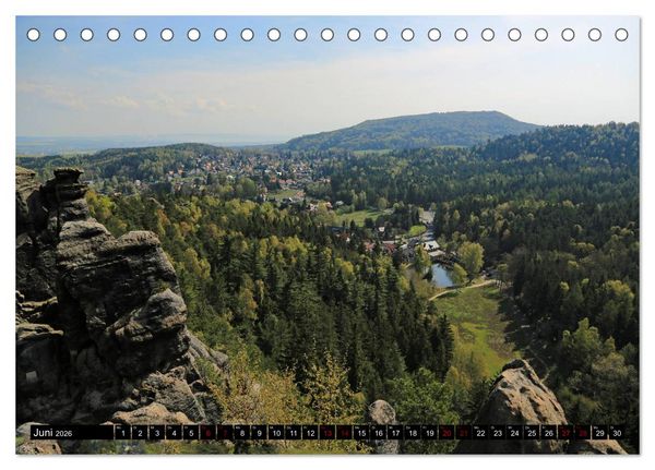 Produktbild: Das Zittauer Gebirge - (Tischkalender 2026 DIN A5 quer), CALVENDO Monatskalender
