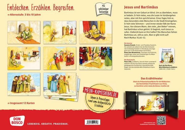 Produktbild: Jesus und Bartim&auml;us. Kamishibai Bildkartenset.