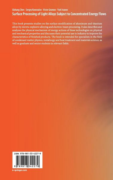 Produktbild: Surface Processing of Light Alloys Subject to Concentrated Energy Flows