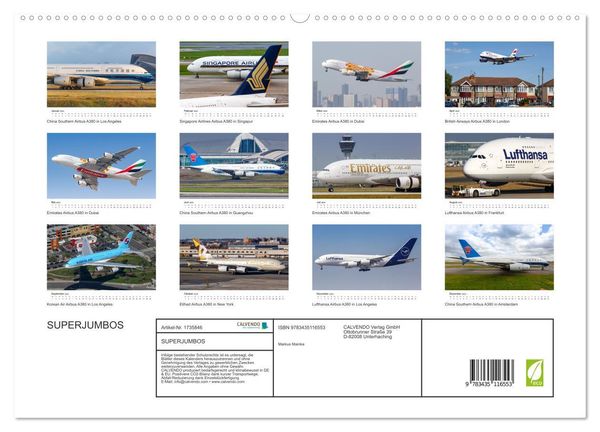 Produktbild: SUPERJUMBOS (Wandkalender 2025 DIN A2 quer), CALVENDO Monatskalender