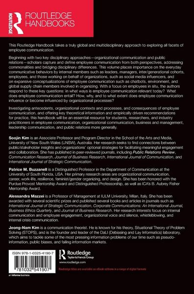 Produktbild: The Routledge Handbook of Employee Communication and Organizational Processes