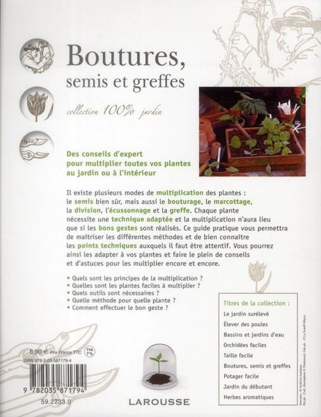 Produktbild: Boutures, semis et greffes