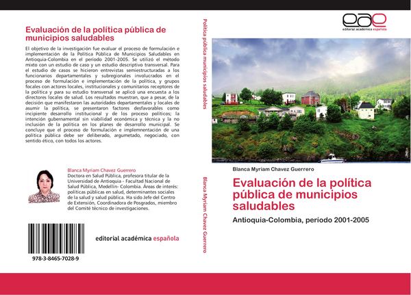 Produktbild: Evaluaci&oacute;n de la pol&iacute;tica p&uacute;blica de municipios saludables