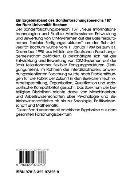 Produktbild: Kooperationsnetze, flexible Fertigungsstrukturen und Gruppenarbeit