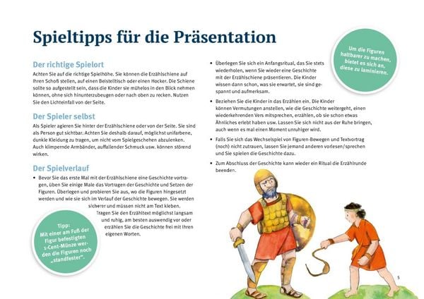Produktbild: David und Goliat. Erz&auml;hlschienen-Figurenset