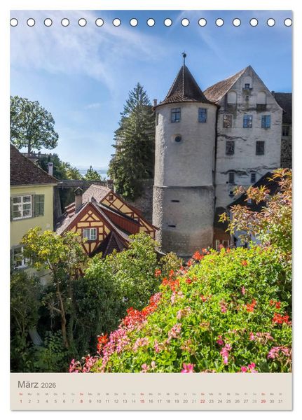 Produktbild: MEERSBURG UND KONSTANZ Historie am Bodensee (Tischkalender 2026 DIN A5 hoch), CALVENDO Monatskalender