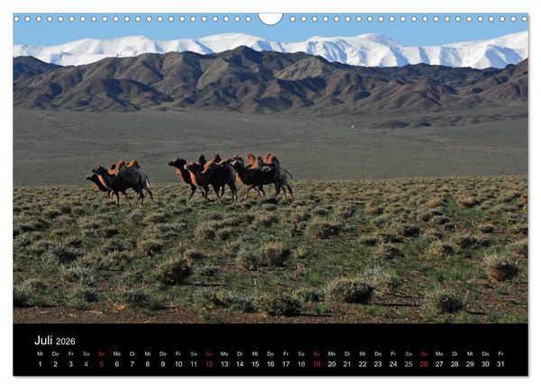 Produktbild: Einsame Mongolei (Wandkalender 2026 DIN A3 quer), CALVENDO Monatskalender