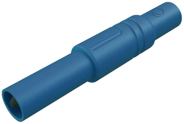 SKS Hirschmann LAS S G Sicherheits-Lamellenstecker Stecker, gerade Stift-Ø: 4mm Blau 1St.