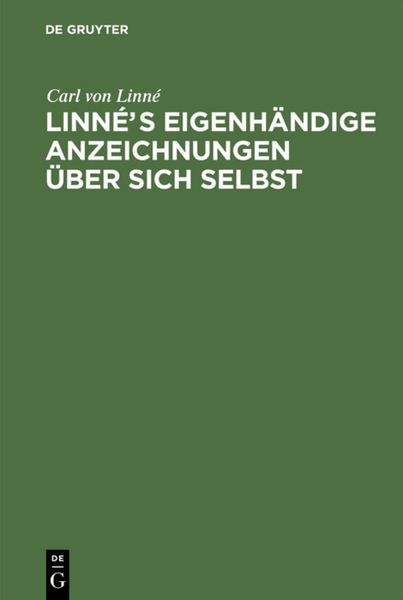 Produktbild: Linn&eacute;s eigenh&auml;ndige Anzeichnungen &uuml;ber sich selbst