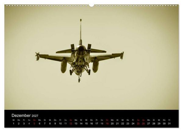 Produktbild: F-16 Fliegende Legende (hochwertiger Premium Wandkalender 2027 DIN A2 quer), Kunstdruck in Hochglanz