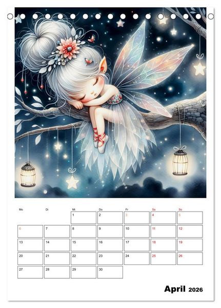Produktbild: Schlummernde Magie (Tischkalender 2026 DIN A5 hoch), CALVENDO Monatskalender