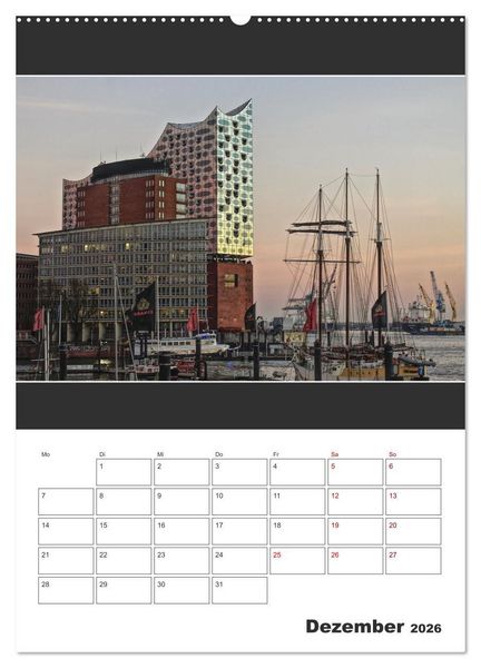 Produktbild: Spitze! Elbphilharmonie Hamburg 2026 (Wandkalender 2026 DIN A2 hoch), CALVENDO Monatskalender