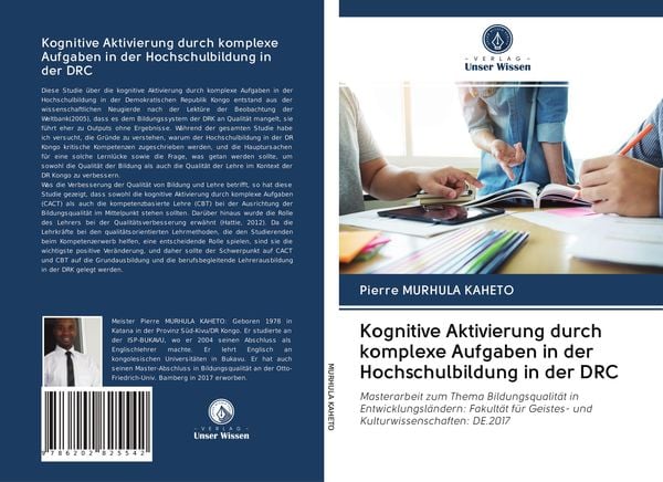 Produktbild: Kognitive Aktivierung durch komplexe Aufgaben in der Hochschulbildung in der DRC