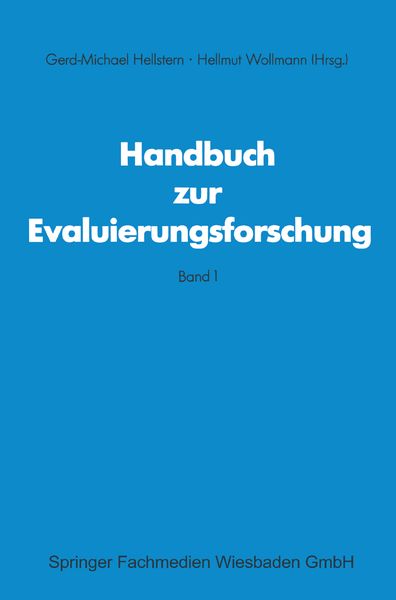 Produktbild: Handbuch zur Evaluierungsforschung