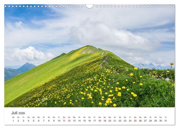 Produktbild: Schweiz - Faszination Natur (Wandkalender 2026 DIN A3 quer), CALVENDO Monatskalender
