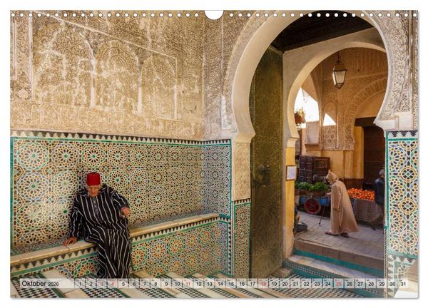 Produktbild: Marokko: Marrakesch, Atlas, Sahara, F&egrave;s (Wandkalender 2026 DIN A3 quer), CALVENDO Monatskalender