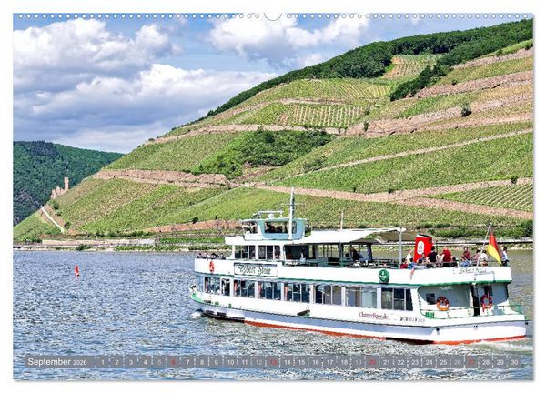 Produktbild: R&uuml;desheim - Rhein, Riesling, Romantik (Wandkalender 2026 DIN A2 quer), CALVENDO Monatskalender