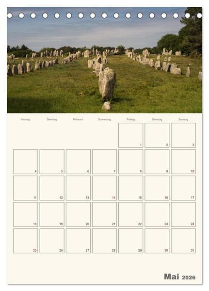Produktbild: Sommertage in der Bretagne (Tischkalender 2026 DIN A5 hoch), CALVENDO Monatskalender