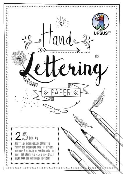 Produktbild: URSUS Handlettering Paper, DIN A4, wei&szlig;