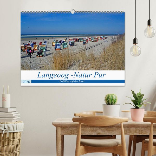 Produktbild: Langeoog - Natur Pur (Wandkalender 2026 DIN A2 quer), CALVENDO Monatskalender