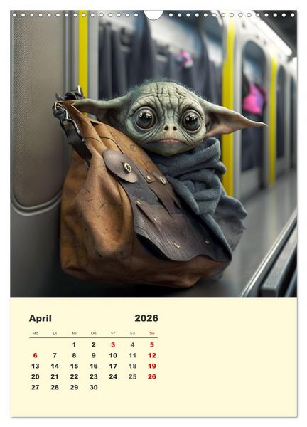 Produktbild: Kleine Gangster. Lustige Monster im Alltag (Wandkalender 2026 DIN A3 hoch), CALVENDO Monatskalender