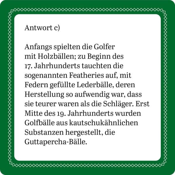 Produktbild: Das Golf-Quiz (Neuauflage)