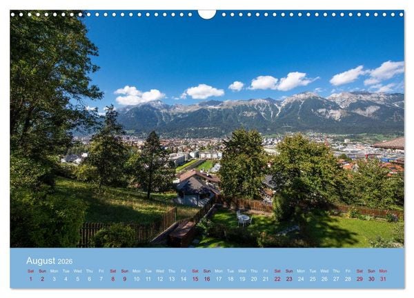 Produktbild: Innsbruck - Austria&lsquo;s capital of the alps (Wall Calendar 2026 DIN A3 landscape), CALVENDO 12 Month Wall Calendar
