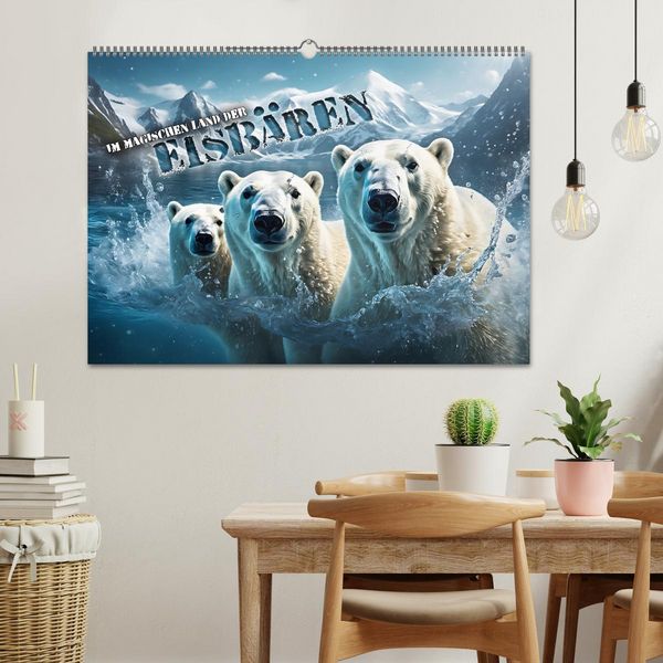 Produktbild: Im magischen Land der Eisb&auml;ren (Wandkalender 2026 DIN A2 quer), CALVENDO Monatskalender