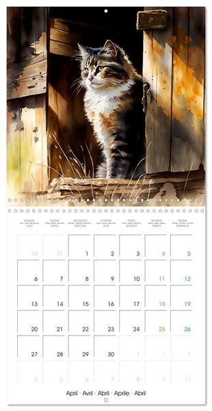 Produktbild: Regard sur la ferme (Calendrier mural carr&eacute; 2026 30x30 cm) Calendrier double avec une page pour vos prises de notes