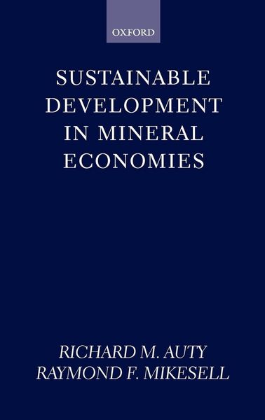 Produktbild: Sustainable Development in Mineral Economies