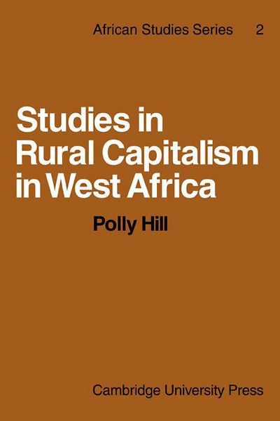 Produktbild: Studies in Rural Capitalism in West Africa