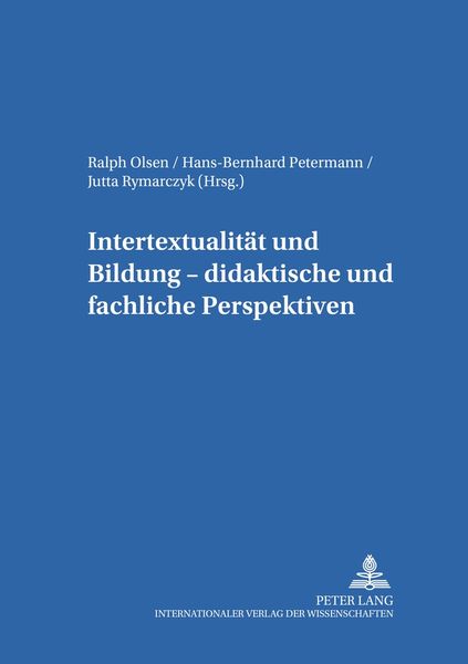 Produktbild: Intertextualit&auml;t und Bildung &ndash; didaktische und fachliche Perspektiven