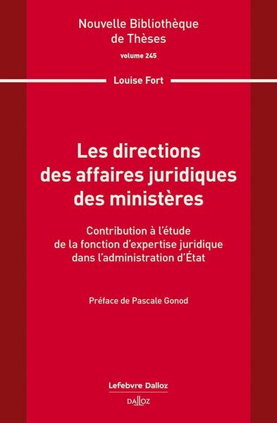 Produktbild: Les Directions des Affaires Juridiques des Ministeres. Volume 245