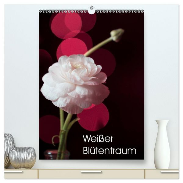 Produktbild: Wei&szlig;er Bl&uuml;tentraum (hochwertiger Premium Wandkalender 2026 DIN A2 hoch), Kunstdruck in Hochglanz