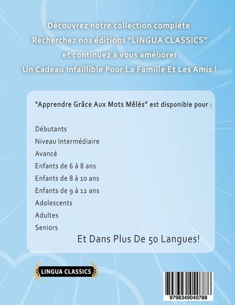 Produktbild: APPRENDRE LE FINLANDAIS EN S'AMUSANT GR&Acirc;CE AUX MOTS M&Ecirc;L&Eacute;S - POUR D&Eacute;BUTANTS - D&eacute;couvrez Comment Am&eacute;liorer Son Vocabulaire Avec 2000 Mots Cach&eacute;s Et S'entra&icirc;ner &Agrave; La Maison - 100 Grilles De Jeux - Mat&eacute;riel P&eacute;dagogique Et Cahier D'activit&eacute;s