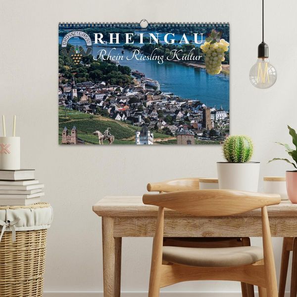 Produktbild: Rheingau - Rhein Riesling Kultur (Wandkalender 2026 DIN A3 quer), CALVENDO Monatskalender