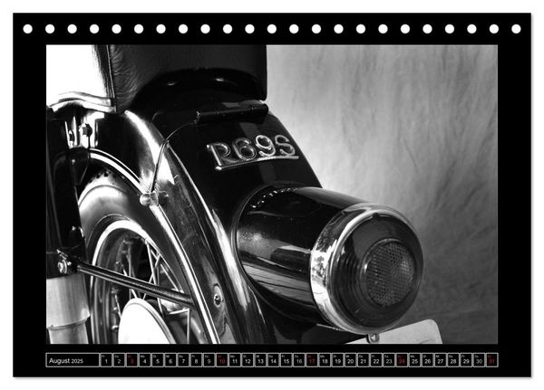 Produktbild: BMW R69S in schwarzweiss (Tischkalender 2025 DIN A5 quer), CALVENDO Monatskalender