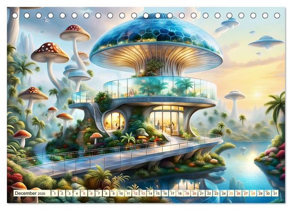 Produktbild: Glass and steel architecture (Desk Calendar 2026 DIN A5 landscape), CALVENDO 12 Month DeskCalendar
