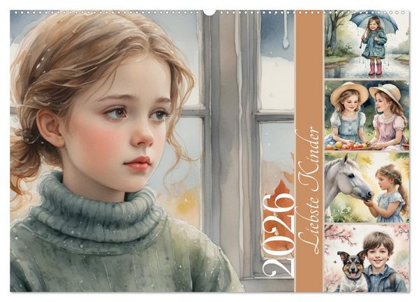 Produktbild: Liebste Kinder (Wandkalender 2026 DIN A2 quer), CALVENDO Monatskalender