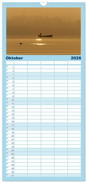 Produktbild: Familienplaner 2026 - Starnberger Seeblicke mit 5 Spalten (Wandkalender, 21 x 45 cm) CALVENDO