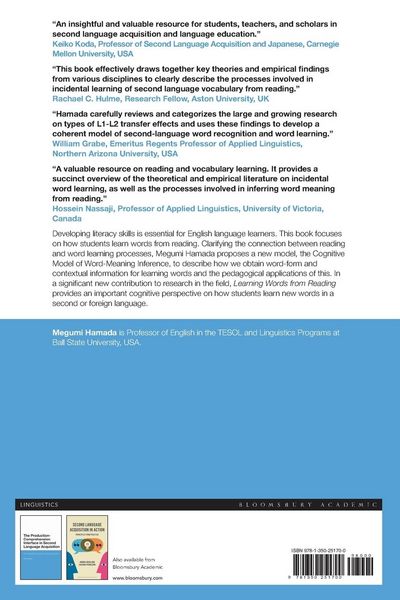Produktbild: Learning Words from Reading