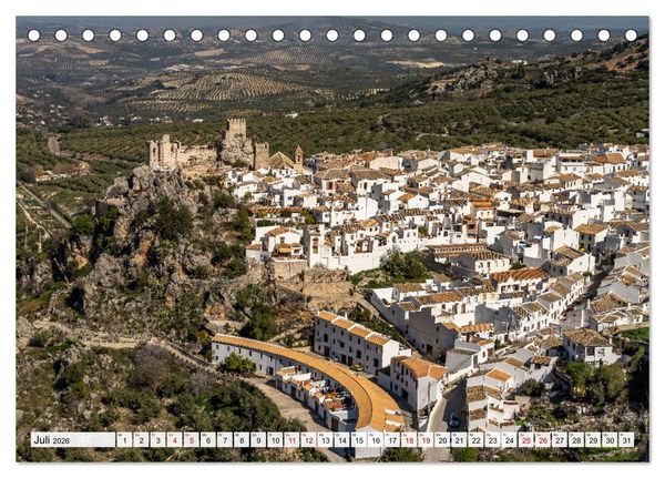 Produktbild: Andalusiens weisse D&ouml;rfer (Tischkalender 2026 DIN A5 quer), CALVENDO Monatskalender