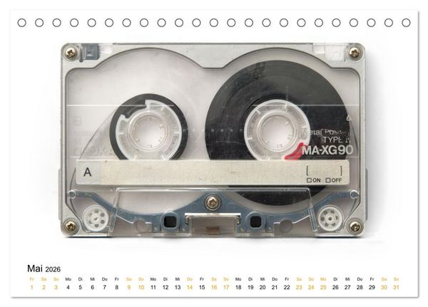 Produktbild: Audio Tapes (Tischkalender 2026 DIN A5 quer), CALVENDO Monatskalender