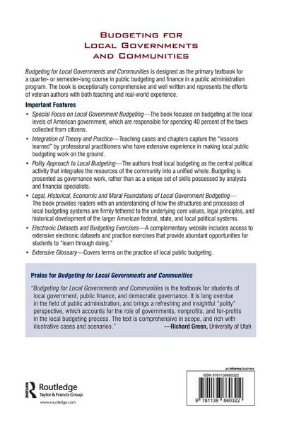Produktbild: Budgeting for Local Governments and Communities