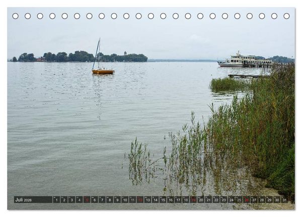 Produktbild: Stille Tage am Chiemsee (Tischkalender 2026 DIN A5 quer), CALVENDO Monatskalender