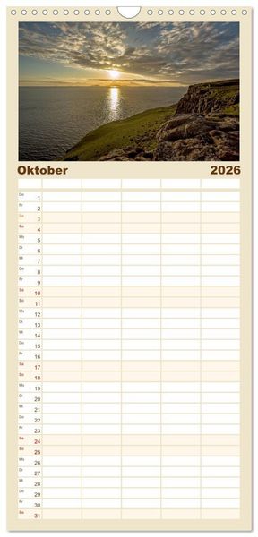 Produktbild: Familienplaner 2026 - Isle of Skye - Schottlands Inseln mit 5 Spalten (Wandkalender, 21 x 45 cm) CALVENDO